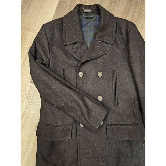 Ralph Lauren Wool blend Mens BlackCoat Size 36S - Picture 2 of 10
